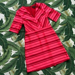 Banana Republic • Pink & Red Striped Valentine’s Day Dress • Size 6